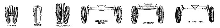 Front end treatments on the John Deere Model 50