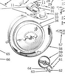 This is a styled Model B flywheel